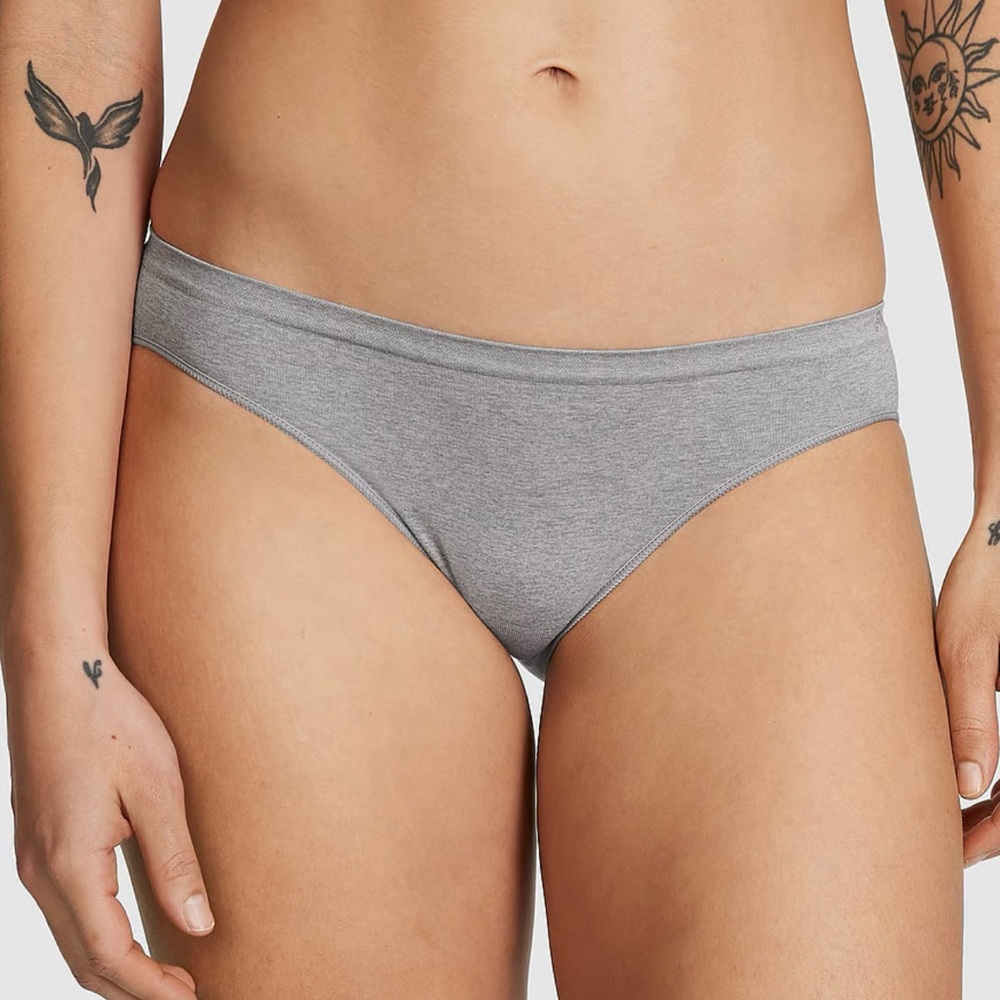 NWT Pink Victoria’s Secret Seamless 3-Color Bikini Panties in XL